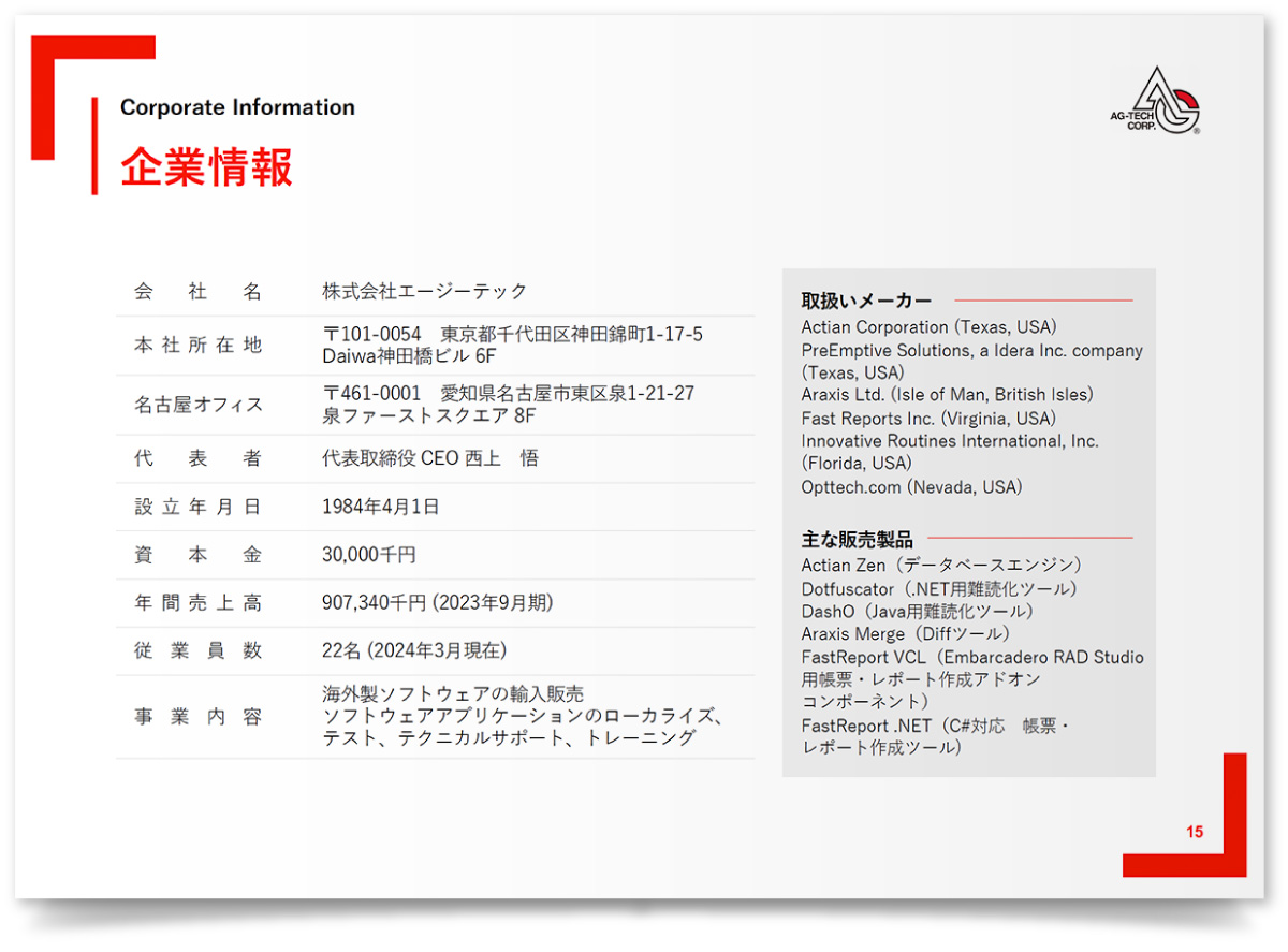 株式会社エージーテック様・PowerPoint