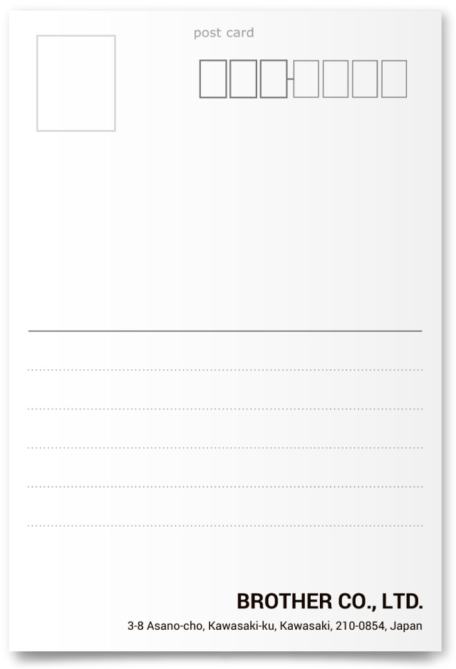 株式会社ブラザー様・ハガキ