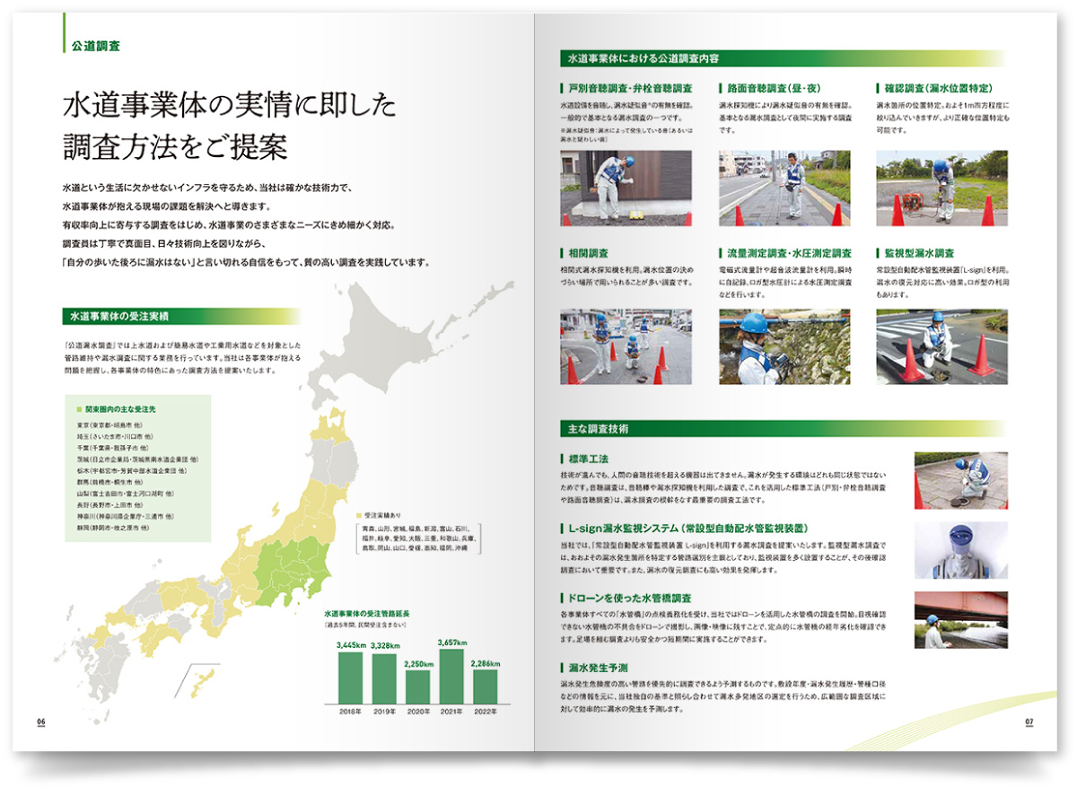 株式会社リクチ漏水調査様・会社案内