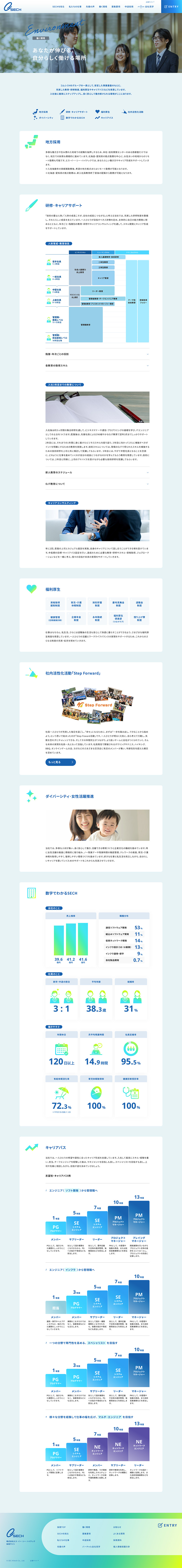 株式会社エス・イー・シー・ハイテック様 採用サイト